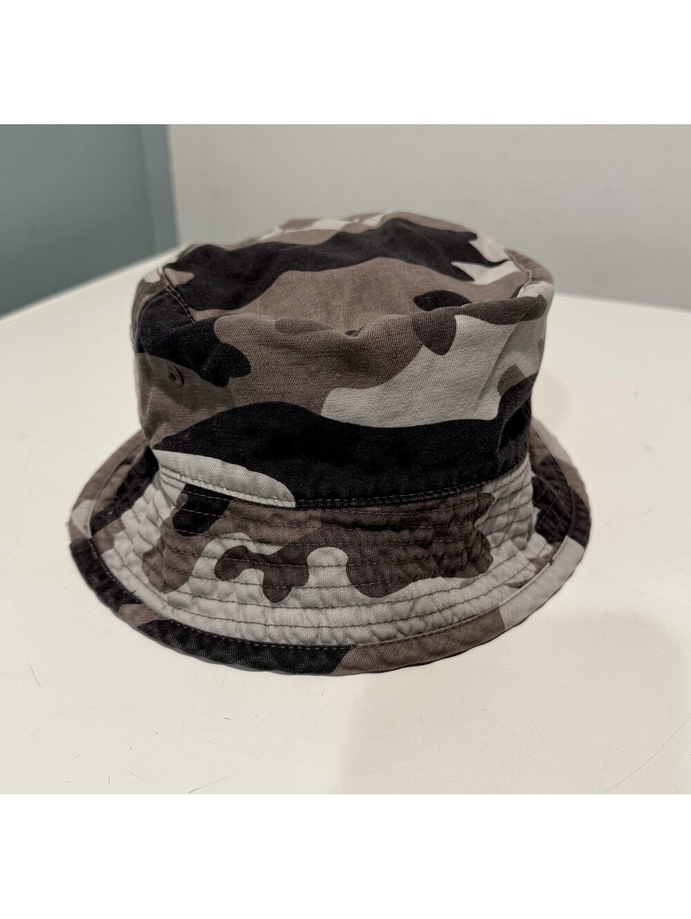 Kids Gray Camo Bucket Hat Brand Unknown Style Fit Hat